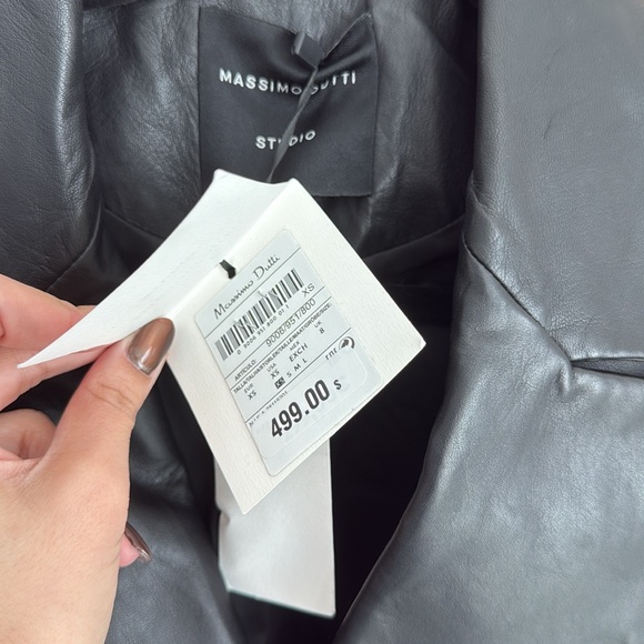 Massimo Dutti Leather Blazer - Picture 9 of 14